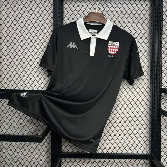 Camisola AS Monaco futebol preto 2024 2025