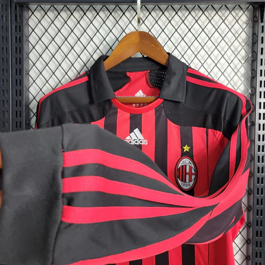 Camisola AC Milan Retro 2007 2008 Manga Comprida