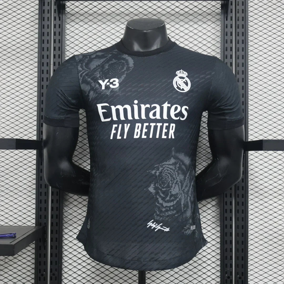 Voetbalshirt Real Madrid voetbal Y3 zwart 2024 2025