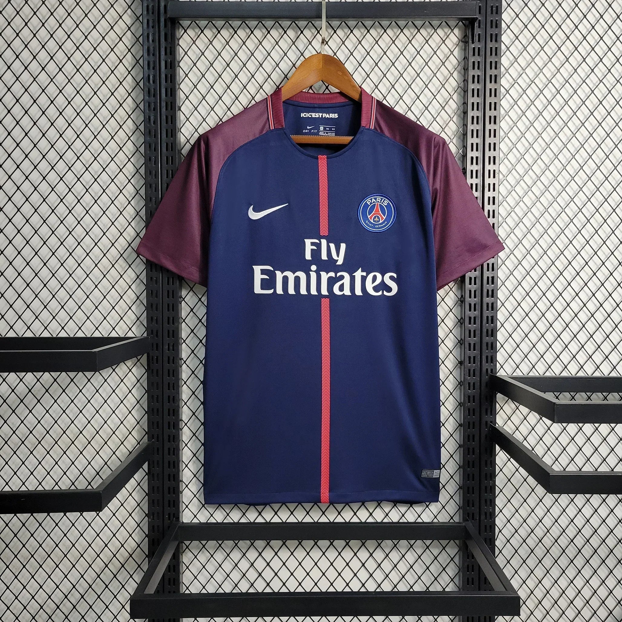 Voetbalshirt Paris retro 2017 2018