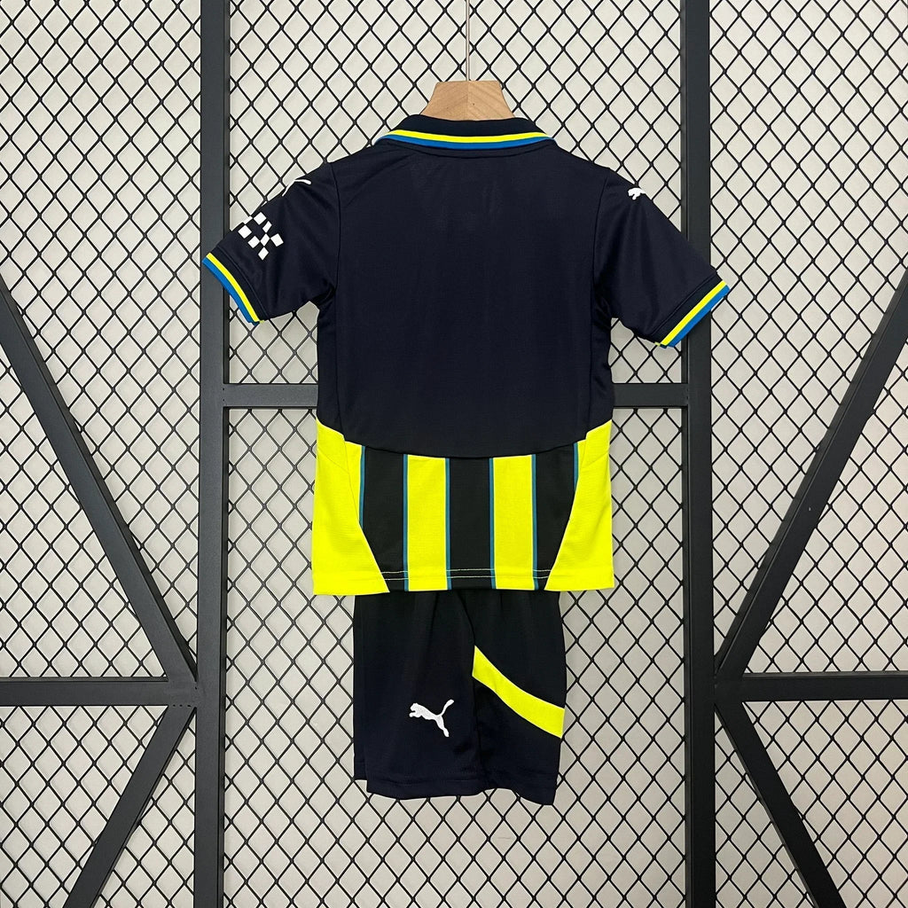 Kit Criança Manchester City fora 2024-25