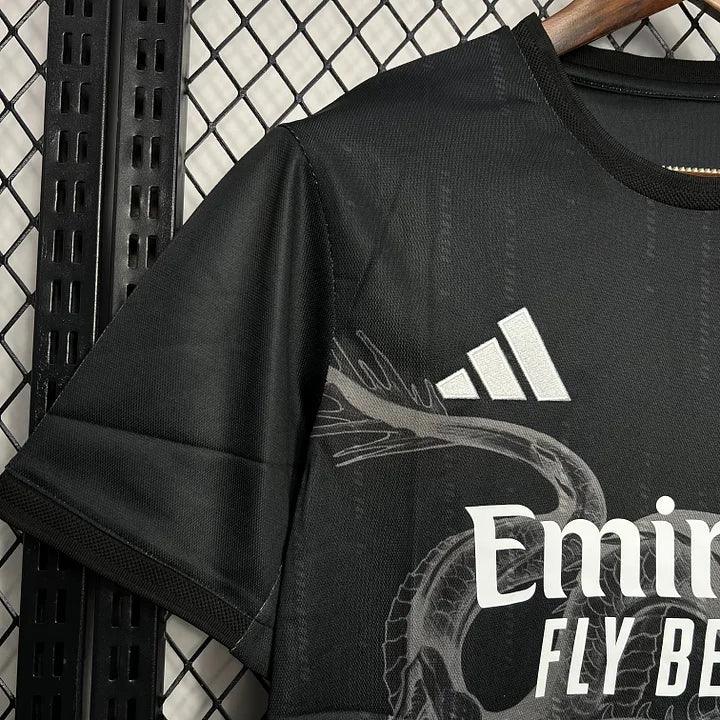 Camisola Real Madrid futebol 2024 2025 Preto