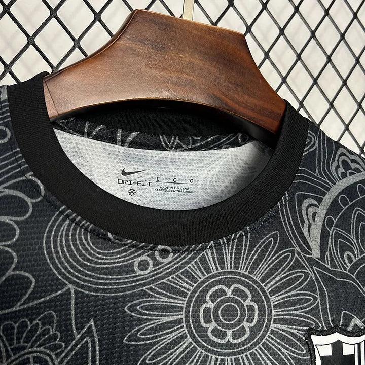 Camisola futebol FC Barcelona preto conceito 2024 2025