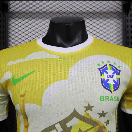 Camisola Brasil Conceito 2025 Amarelo