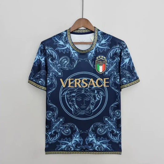 Camisola Itália temporada 2023-2024 conceito azul et dourado