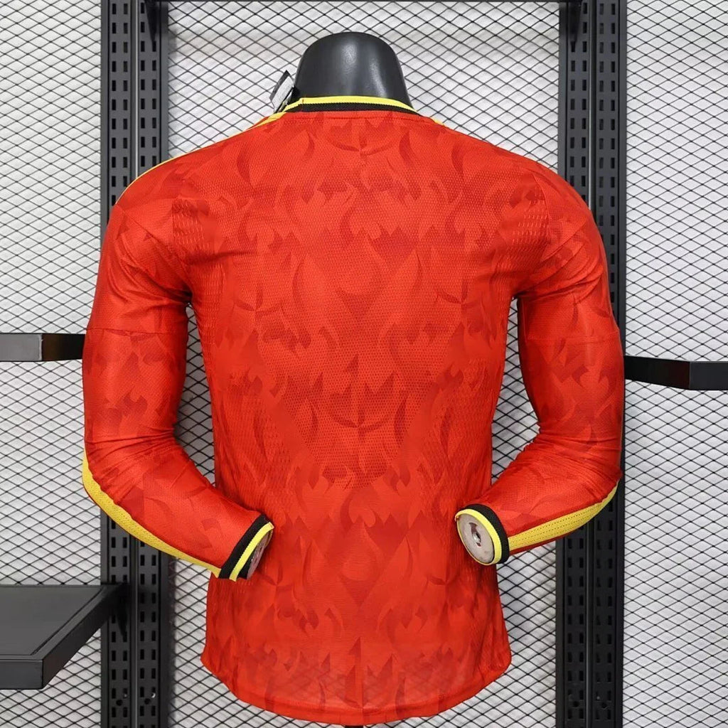 Camisola Bélgica mangas compridas Copa do Mundo 2026