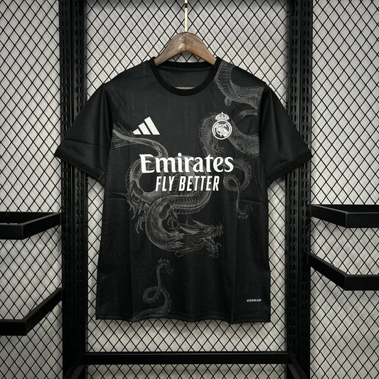 Camisola Real Madrid futebol 2024 2025 Preto