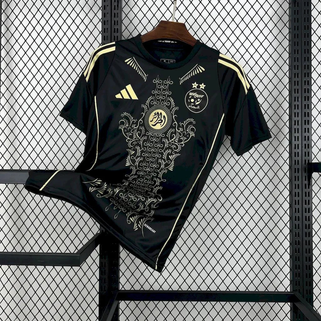 Camisola Argélia preto 2025 2026