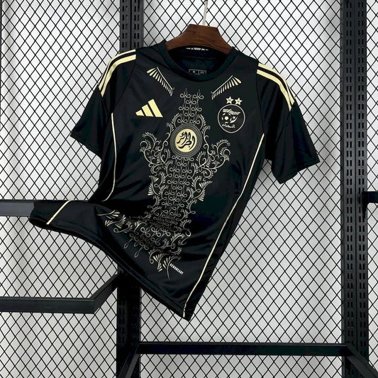 Camisola Argélia preto 2025 2026