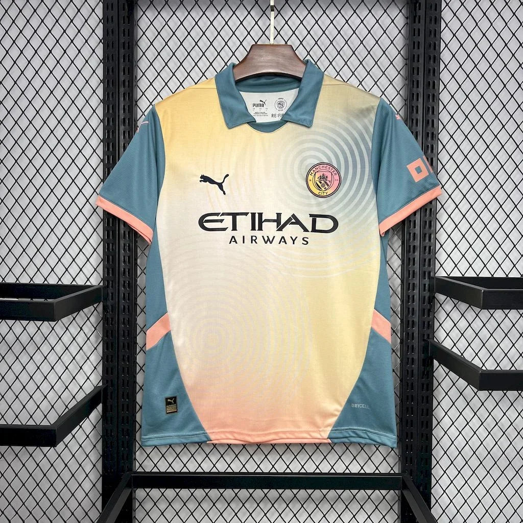 Voetbalshirt Manchester City voetbal 2024 2025 Fourth
