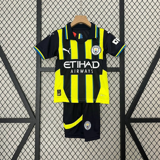 Kit Criança Manchester City fora 2024-25