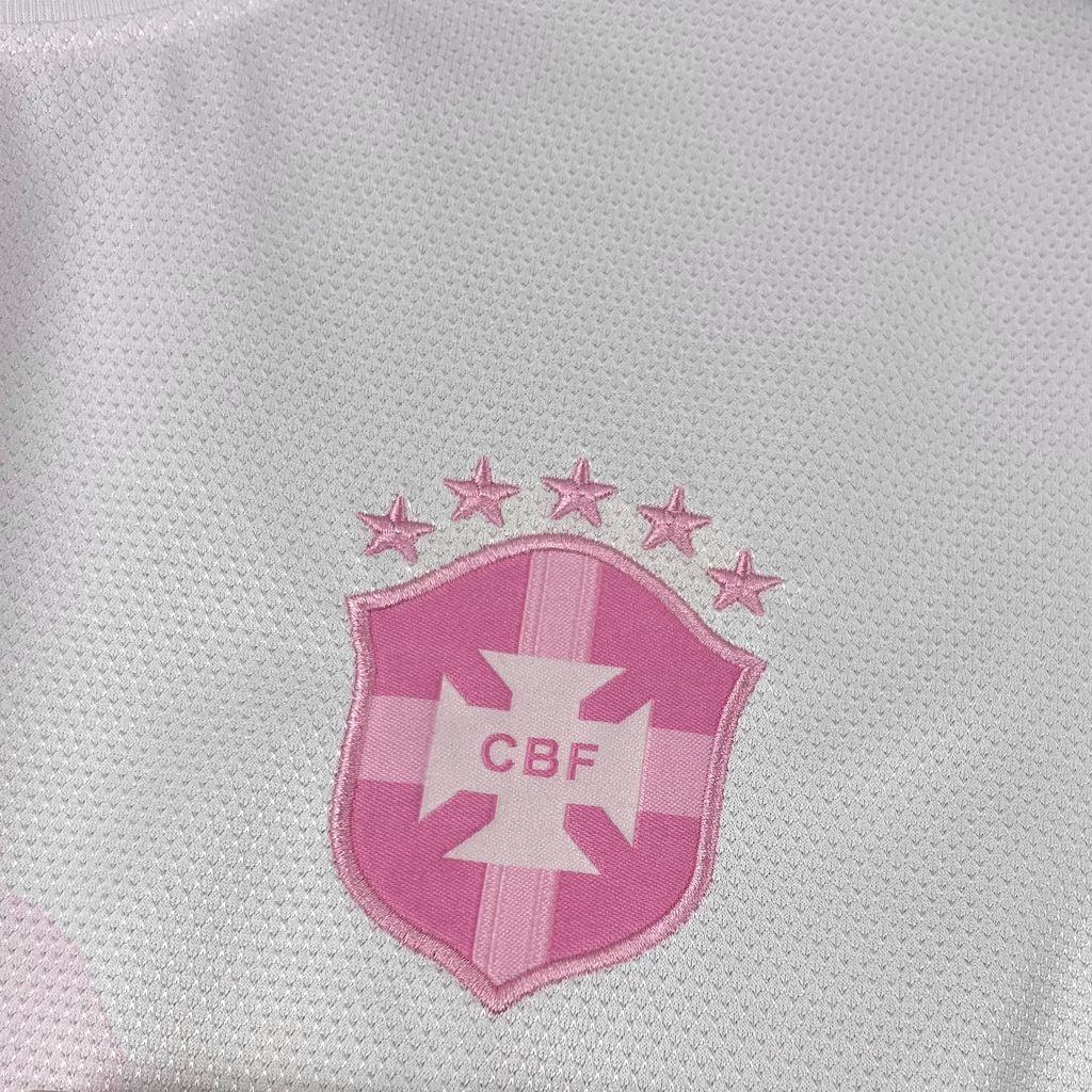 Camisola Brasil Conceito Rosa & Branco 2025-26