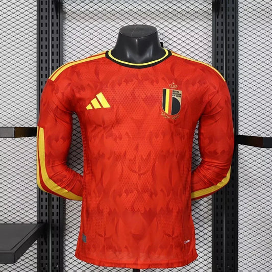 Camisola Bélgica mangas compridas Copa do Mundo 2026