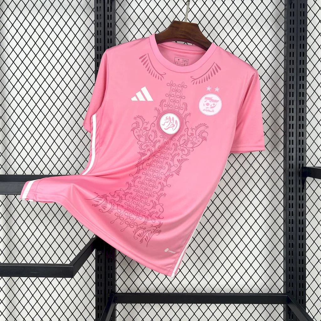 Camisola Argélia futebol rosa 2025 2026