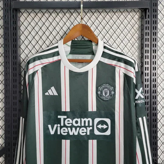 Camisola Manchester United fora 2023 2024 mangas compridas