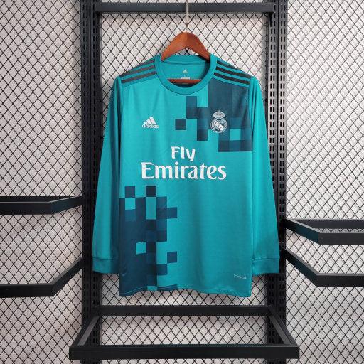Voetbalshirt Real Madrid 2017 2018 lange mouw retro