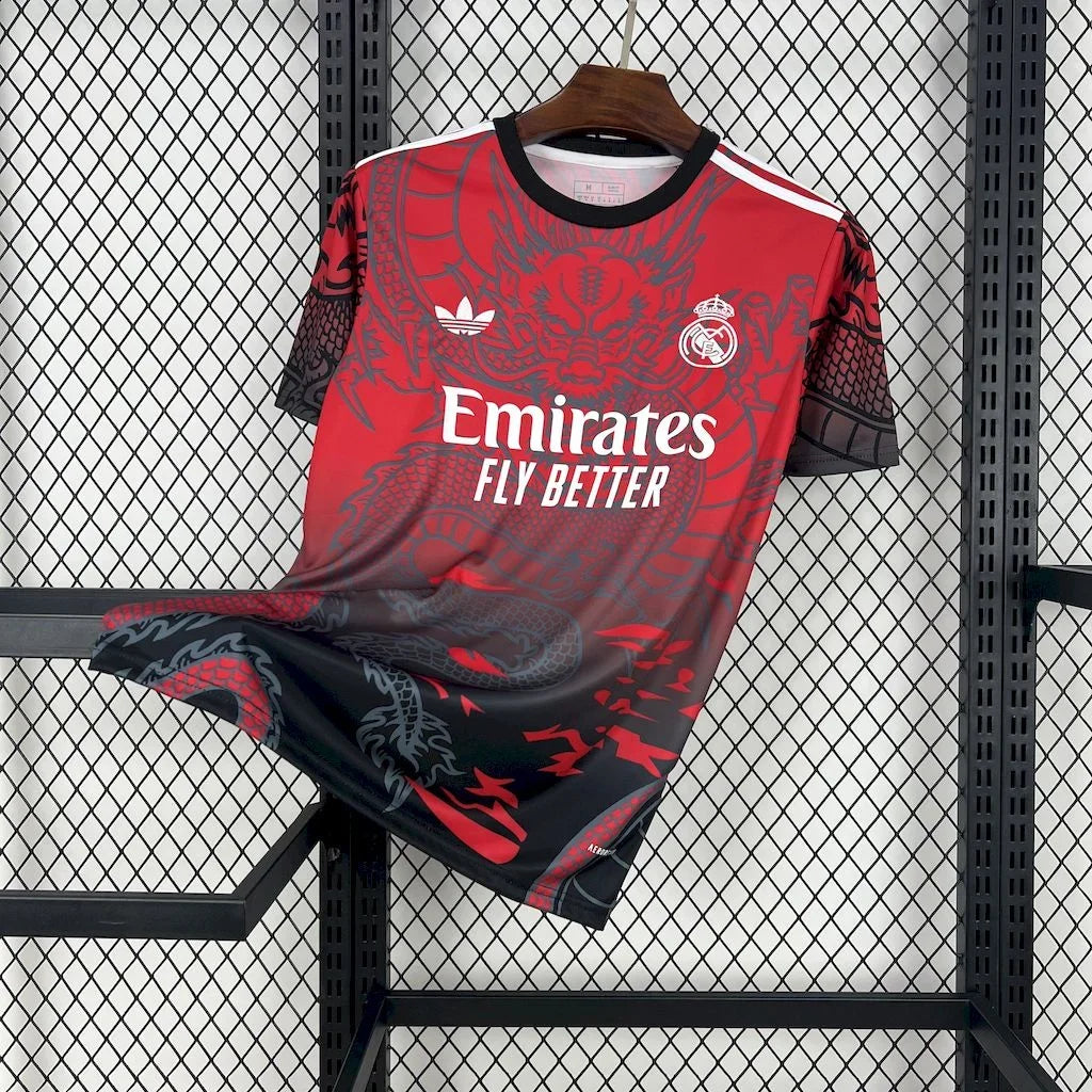 Camisola Real Madrid futebol conceito rosa 2024 2025