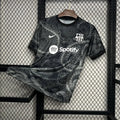 Camisola futebol FC Barcelona preto conceito 2024 2025