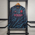 Camisola Manchester City fora 2023 2024 mangas compridas
