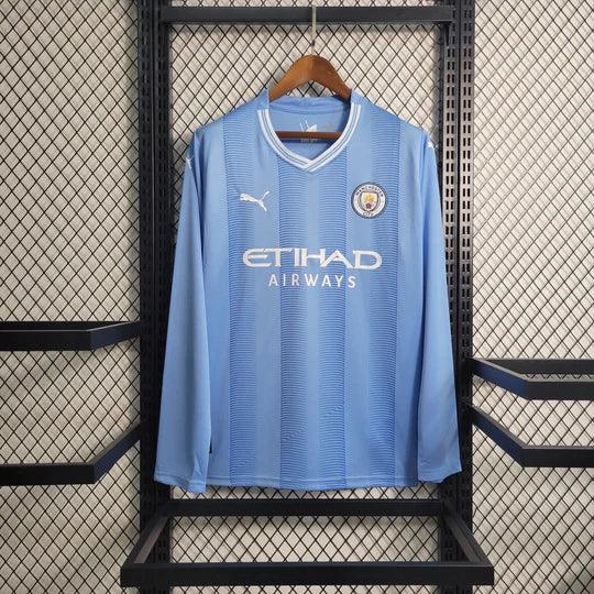 Camisola Manchester City 2023 2024 mangas compridas