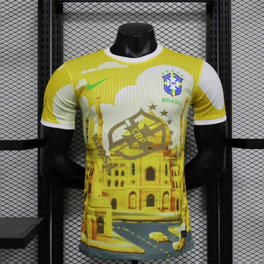 Camisola Brasil Conceito 2025 Amarelo