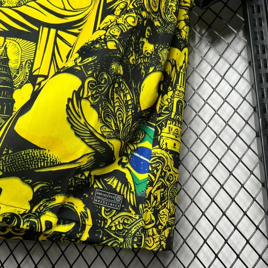 Fotballdrakt Brasil Konsept 2024 Gul