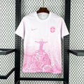 Voetbalshirt Brazilië Concept Roze & Wit 2025-26