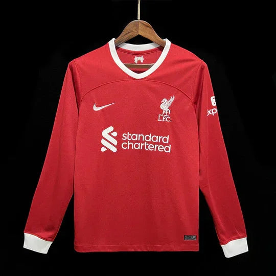 Voetbalshirt Liverpool 2023 2024 lange mouw