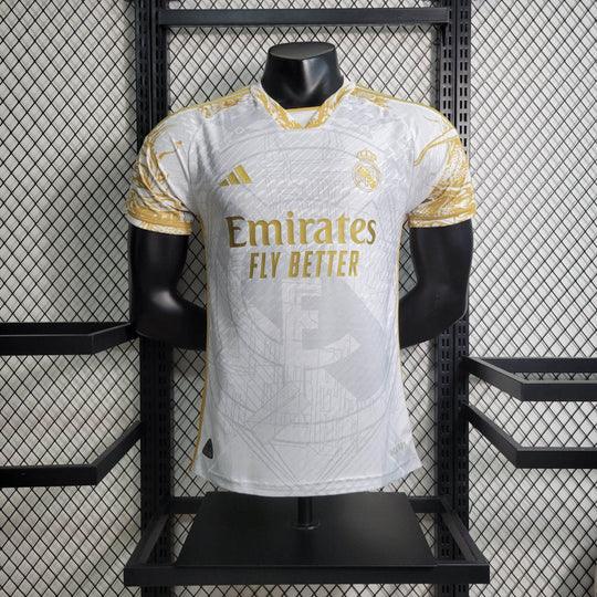 Camisola Real Madrid temporada 2023-2024 edição limitada dourado