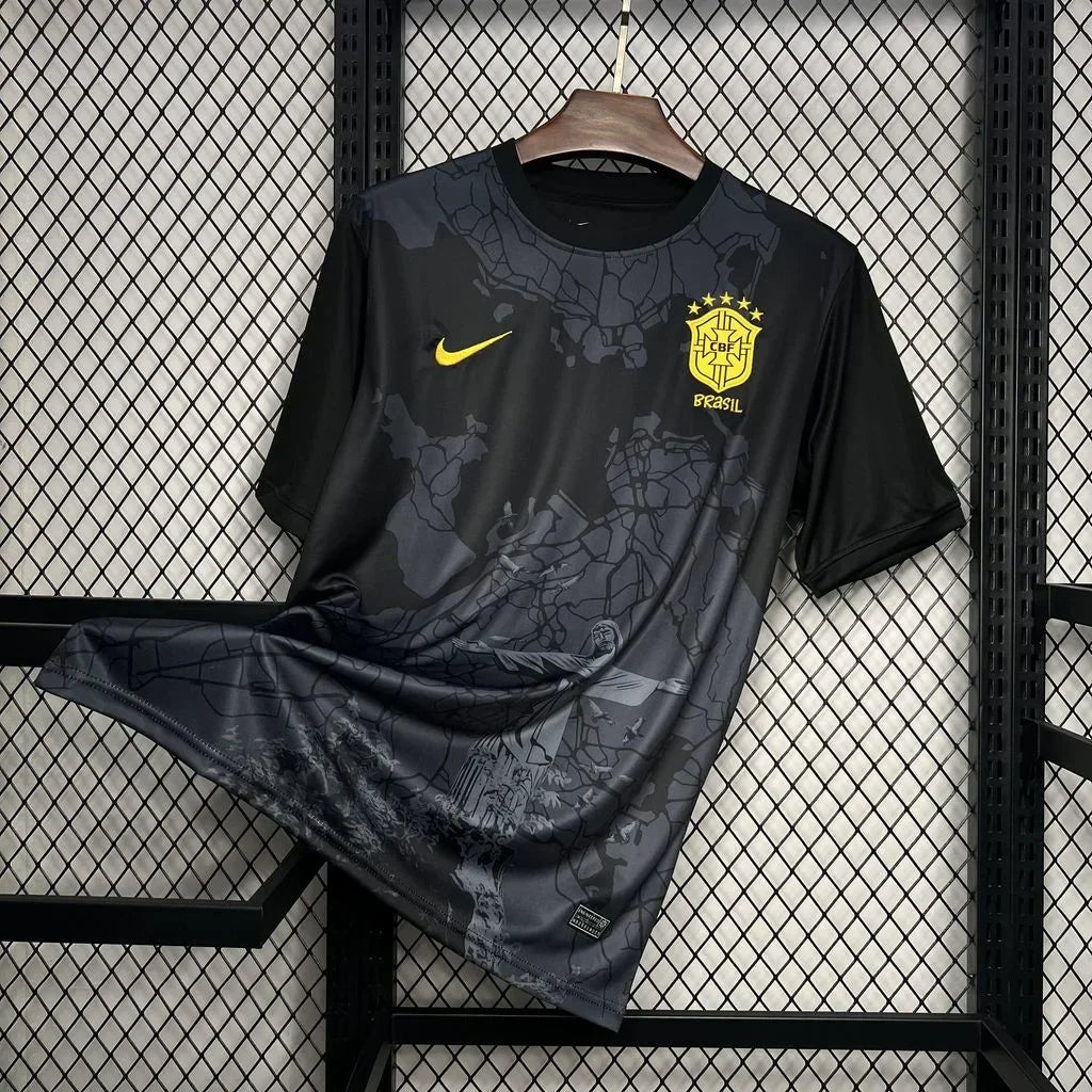 Voetbalshirt Brazilië  voetbal concept 2024 2025