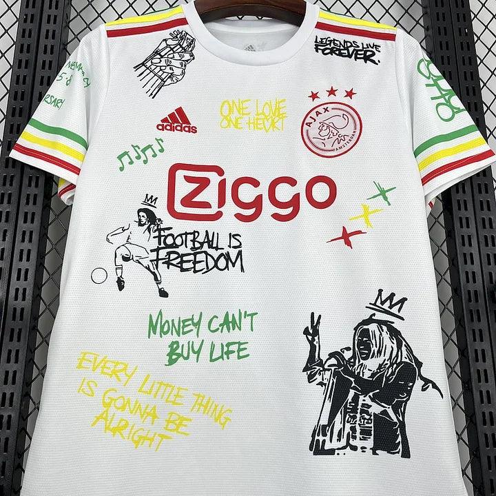 Ajax Amsterdam Bob Marley camisola futebol 2025 2026