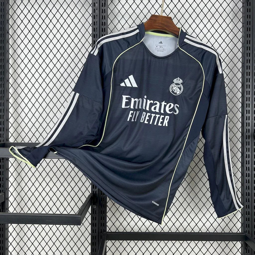 Voetbalshirt Real Madrid lange mouw 2025-26