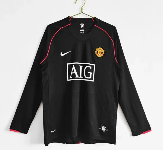 Camisola 07-08 Manchester United Fora Mangas Compridas