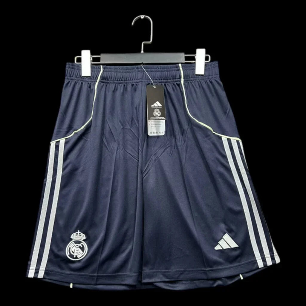 Calções Real Madrid fora 2025-26