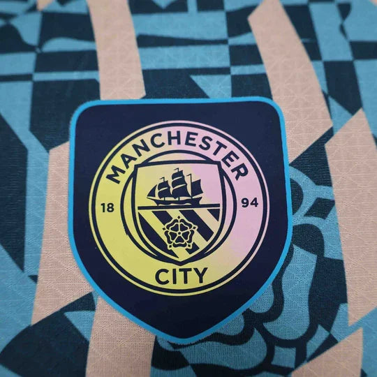 Fotballdrakt Manchester City Blå Retro Spesialedisjon 24/25