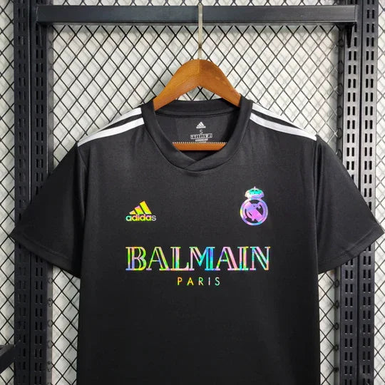 Camisola Real Madrid futebol Balmain Preto 2023 2024
