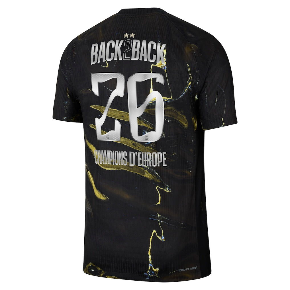 VOETBALSHIRT PSG NIGHT STADIUM BACK2BACK 26 MET LES 2 STERREN ⭐️⭐️