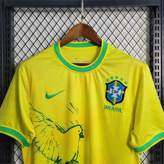 Fotballdrakt Brasil 24/25 Spesialedisjon Gul Fugl