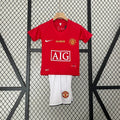 KIT CRIANÇA RETRO MANCHESTER UNITED 2008
