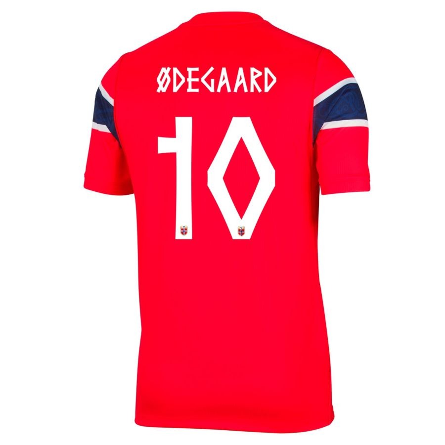 Maillot Norvège Domicile 2026 Odegaard 8 côté