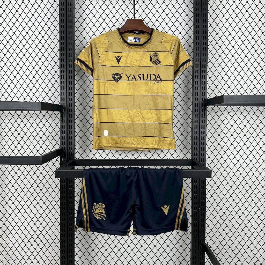 Kit Criança Real Sociedad fora 2024-25
