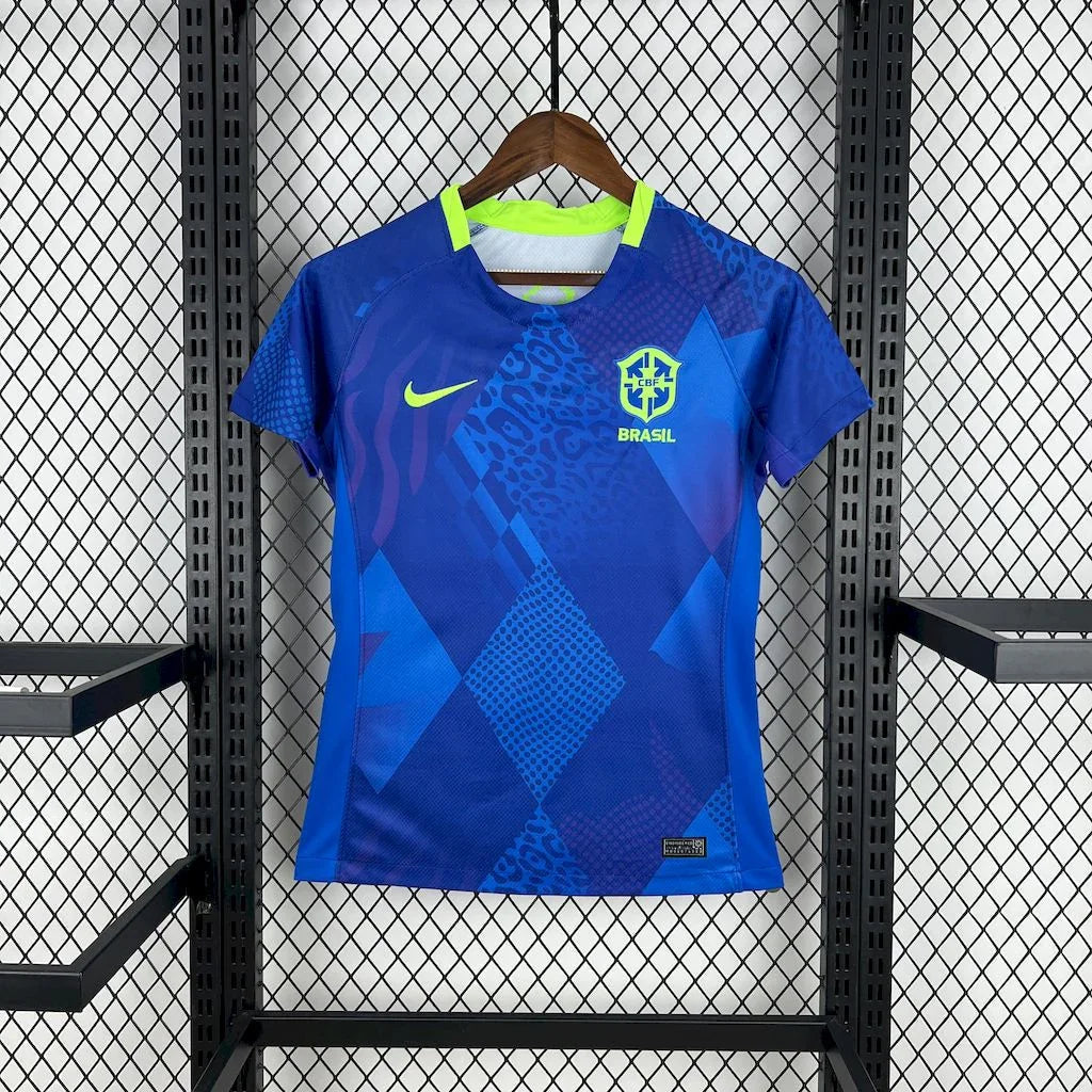 Camisola Brasil Feminino Fora 2025