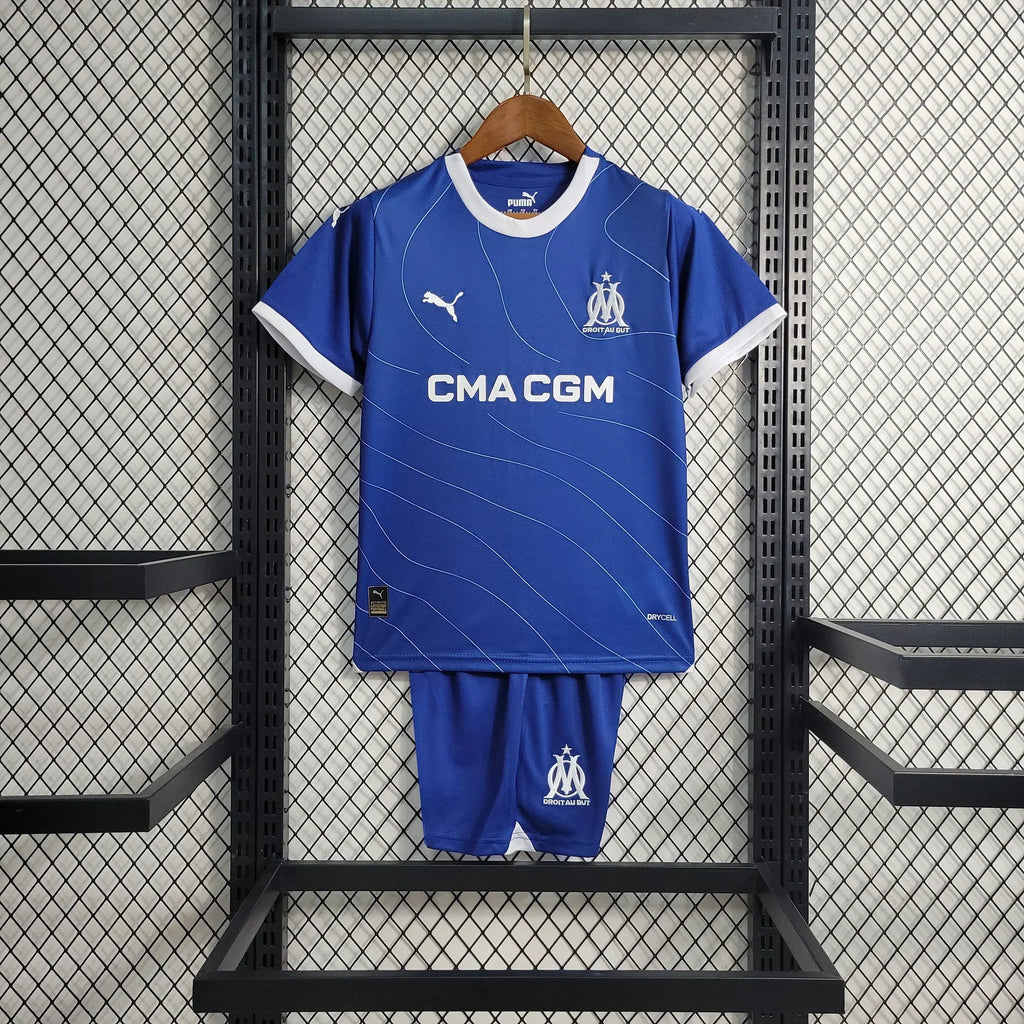 Kit Criança Olympique de Marselha Fora 2023 2024