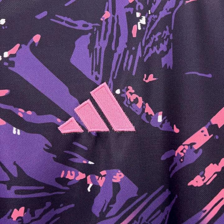 Camisola Real Madrid futebol conceito rosa 2024 2025