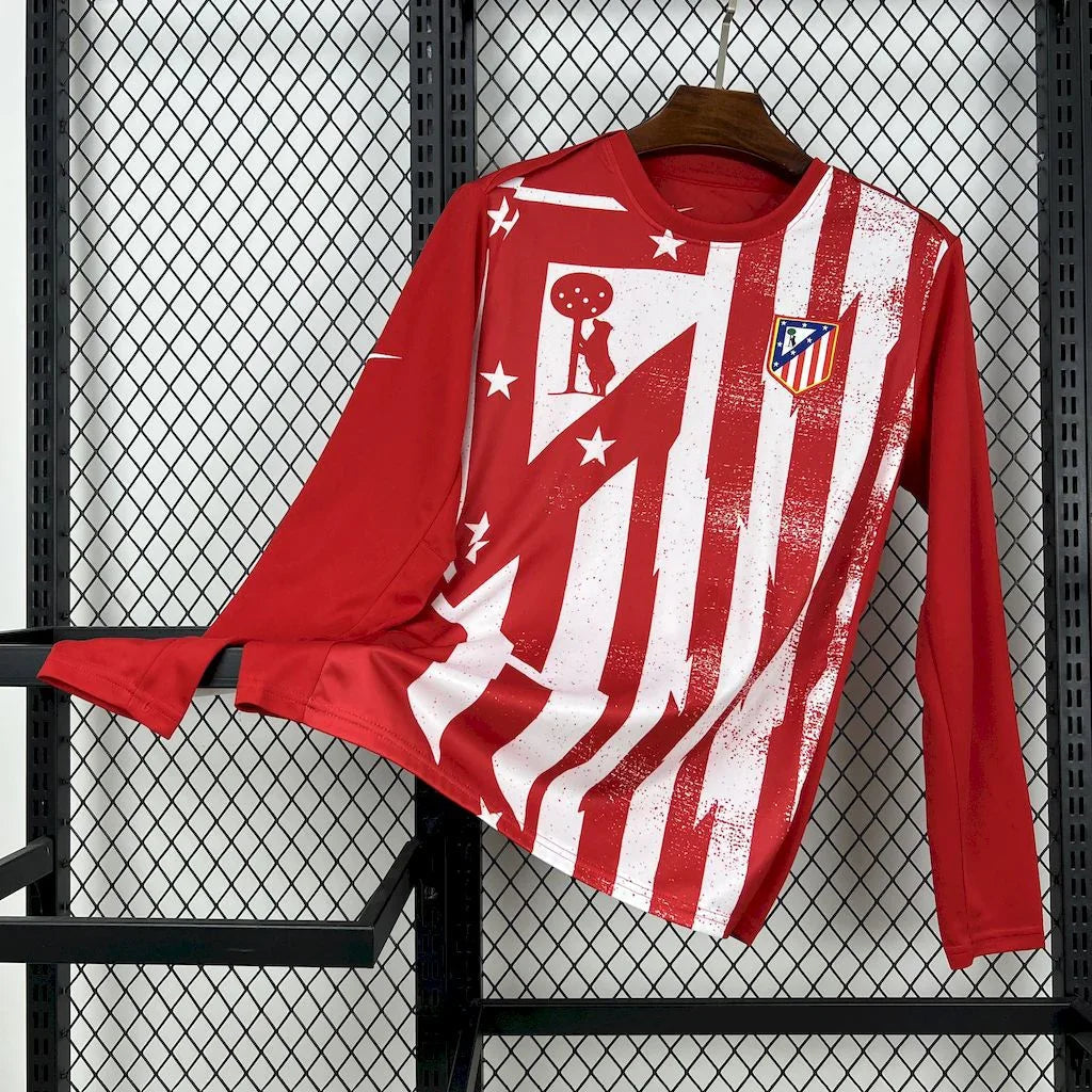 Voetbalshirt Atletico Madrid lange mouw 2025-26 training
