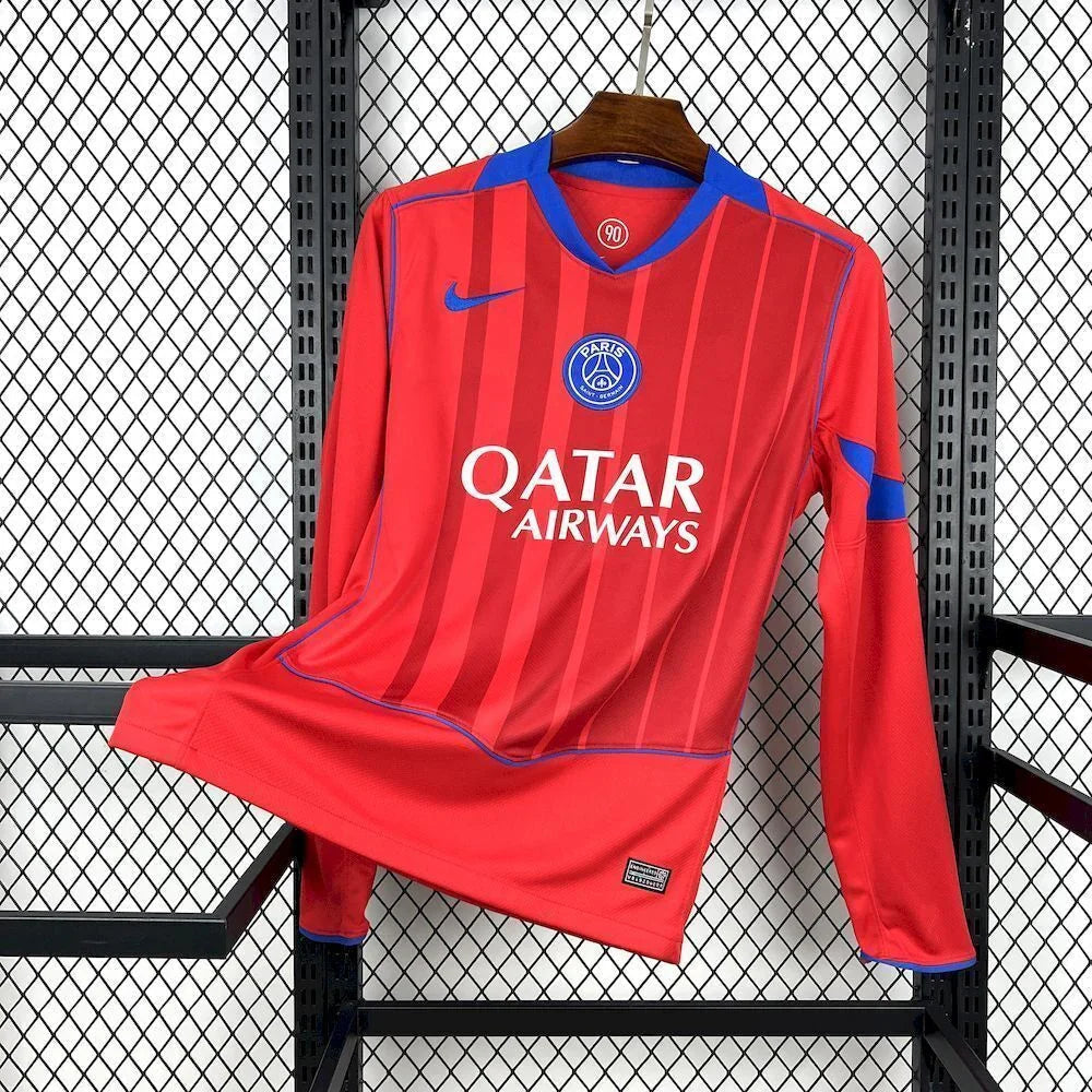 Camisola Manga Compridas PSG vermelho