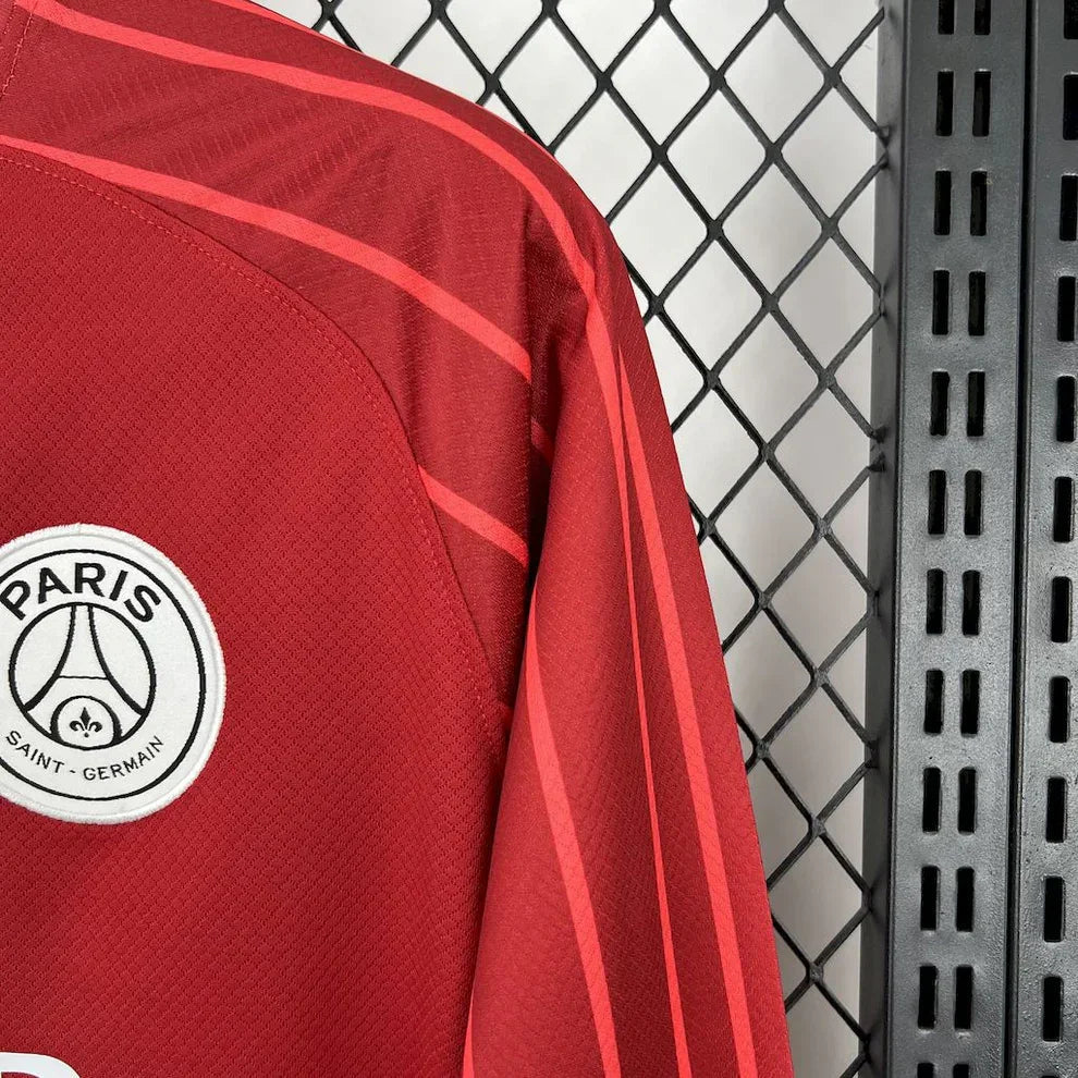 Camisola Manga Compridas PSG Vermelho